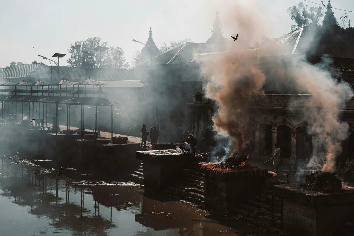 Shiva sculpture at an ancient temple complex in Nepal